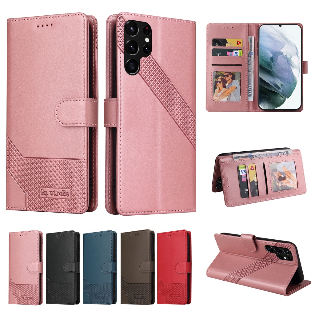 Funda Con Tapa De Piel Para Samsung Galaxy S Ultra S Plus S A