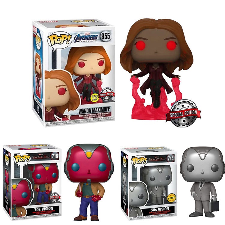 Hot Funko Pop Marvel Wanda Visi N Figura De Acci N Modelo Mu Ecas