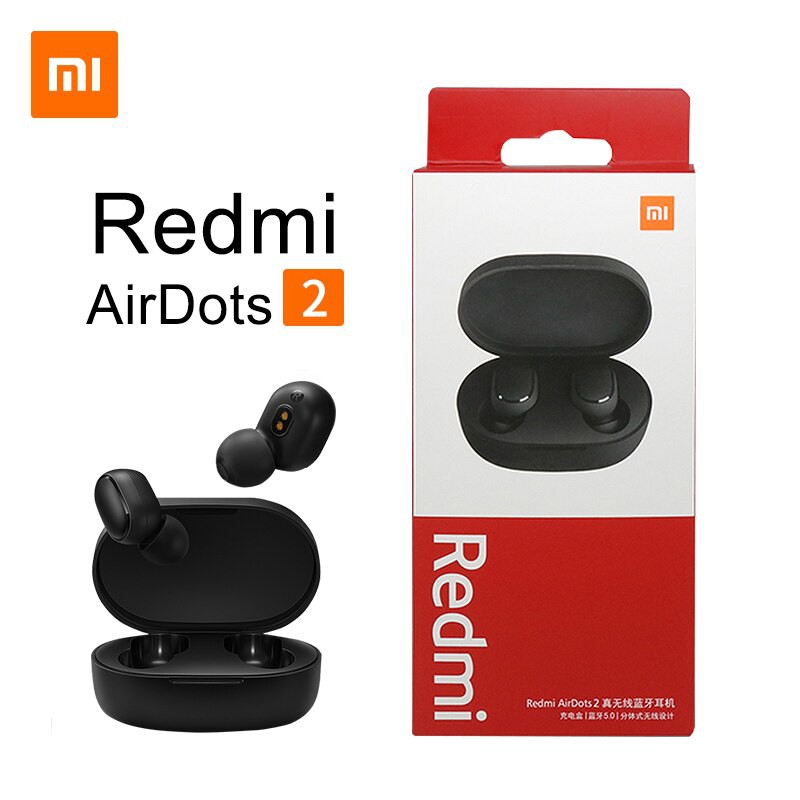 Nuevo Xiaomi redmi AirDots 2 Inalámbrico Bluetooth 5.0 airdots2 Mi Ture Auriculares  Inalámbricos In-Ear Estéreo bass | Shopee Chile