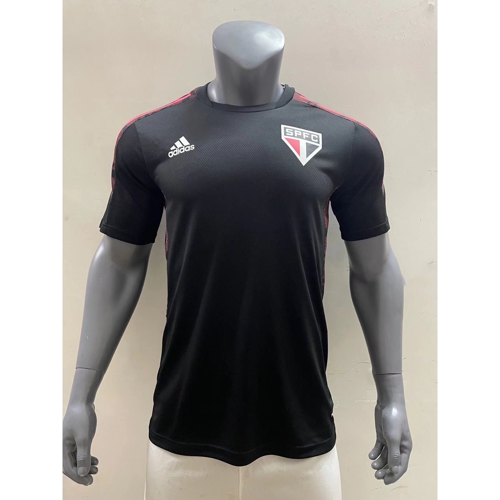 21/22 Sao Paulo Negro Ropa De Entrenamiento Camisetas De Fútbol Fans  Versión Hombre Deportes Jersey Equipo Camisa S-2XL | Shopee Chile