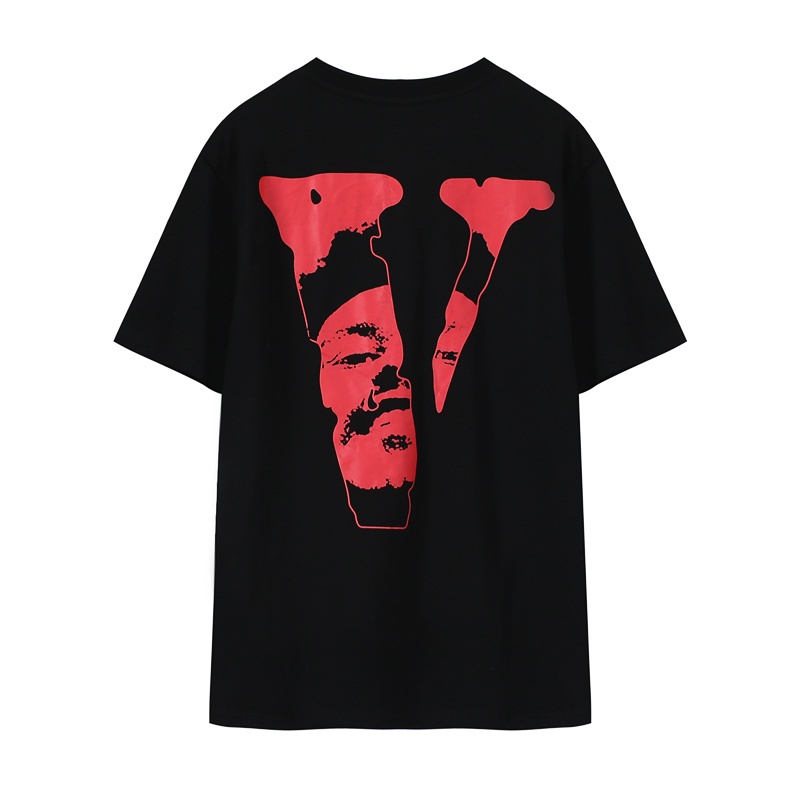 big v on back of shirt