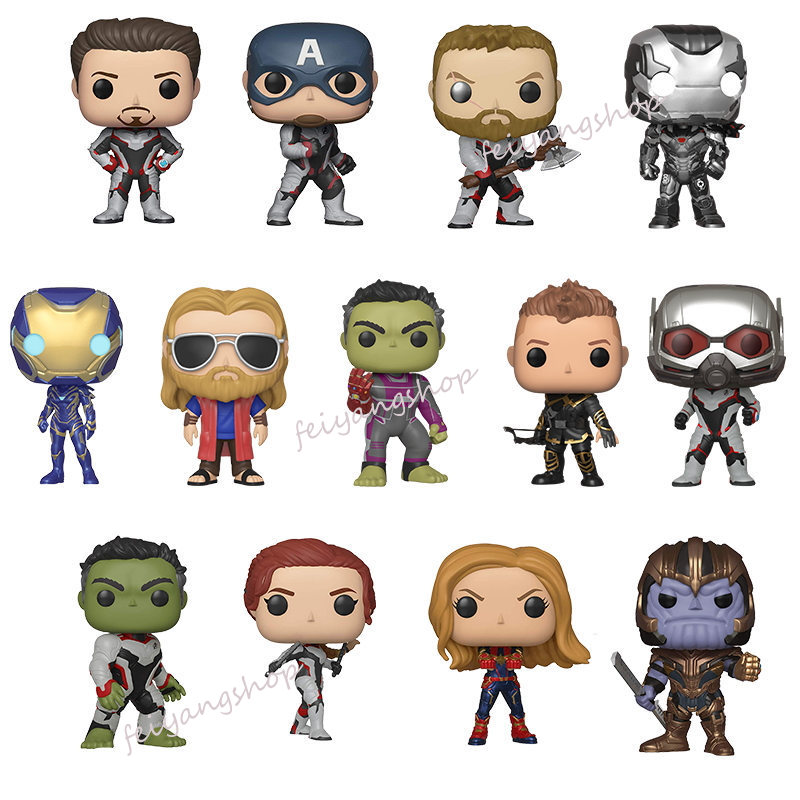 Funko Pop Avengers 4 Iron Man Spiderman Black Widow Thanos Figure Model  Desktop Decoration Toy | Shopee Chile