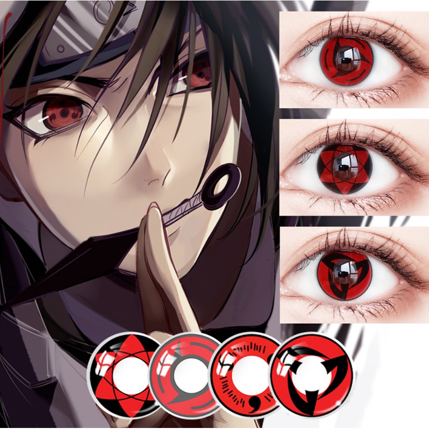 Lentes De Contacto De Halloween Mangekyou Sharingan Lentes De Contacto Sasuke Kakashi Cosplay