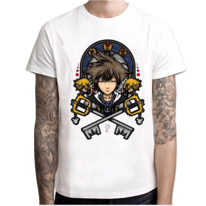 Kingdom Hearts Hombres Camiseta De Juego Blanco Niño Anime Ropa Hombre  Camisetas Camisa Casual Divertido Cool Tops | Shopee Chile