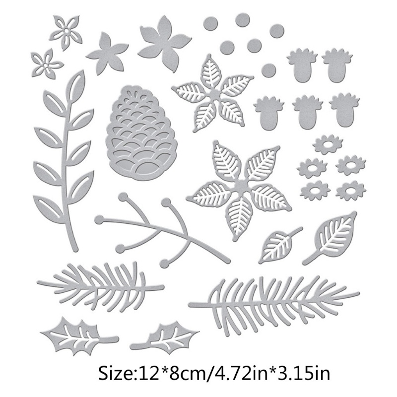 Plantilla de Hoja de Flor para el álbum de Scrapbooking Relieve Decorativo DIY Fabricación de Tarjetas Plata Luo-401XX Troqueles de Corte 