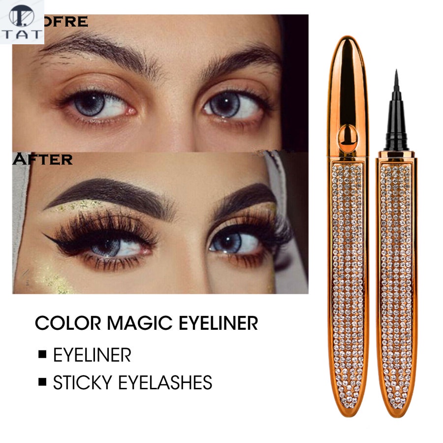 ttlifek76cl] Lápiz Delineador Líquido Mágico Autoadhesivo De Ojos Negro  Transparente De Larga Duración Impermeable Maquillaje | Shopee Chile