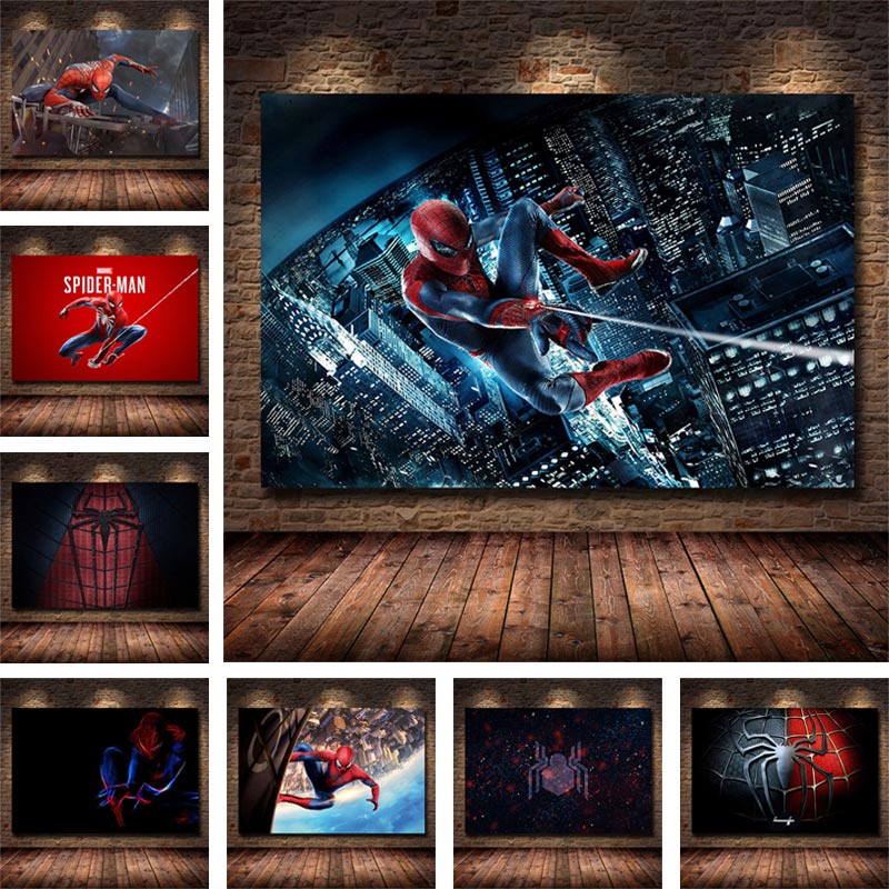 Póster De Periódico Spiderman Y Impresión De Marvel Película Lienzo Pintura  Disney HD Arte De Pared Decoración Del Hogar | Shopee Chile