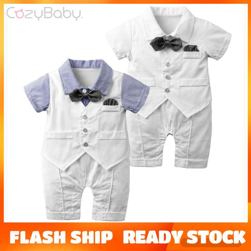 bautismal bebé niño conjunto de ropa para niños mono blanco bautizo ropa  para bebé niño boda formal recién nacido trajes | Shopee Chile