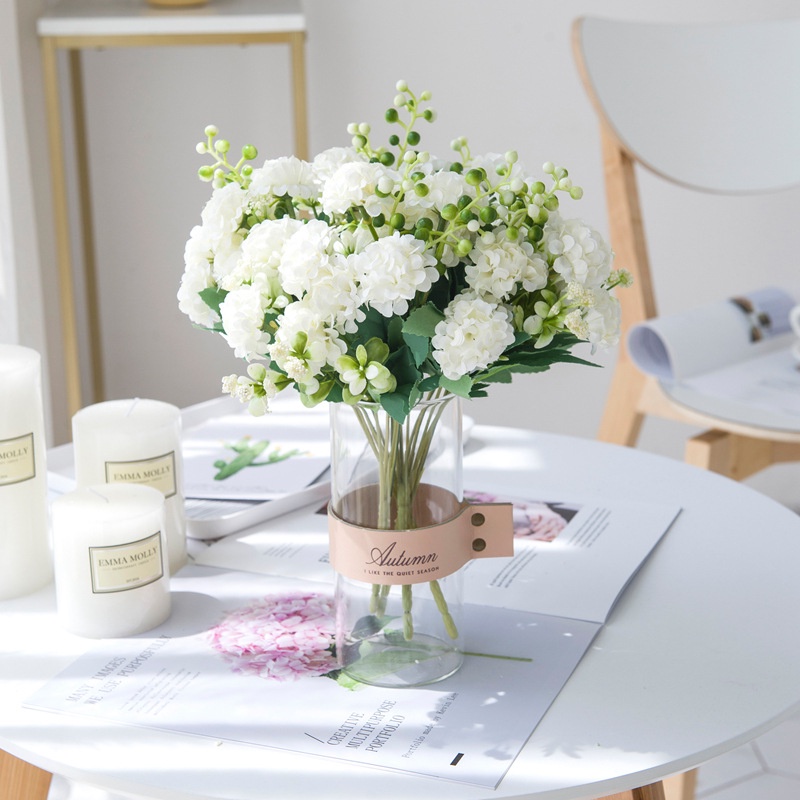 Mini Hortensias Artificiales De Seda Peonía A Granel Decoración De Boda  Ramo De Flores De Plástico Arreglos Centrales De Mesa | Shopee Chile