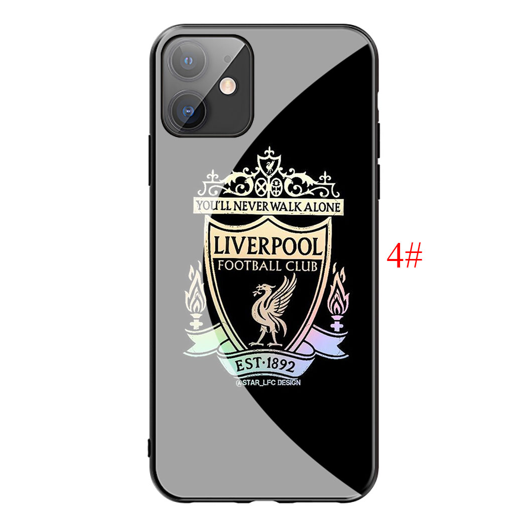 Liverpool FC LFC Logo Negro caso resistente al agua para teléfonos APPLE iPHONE 