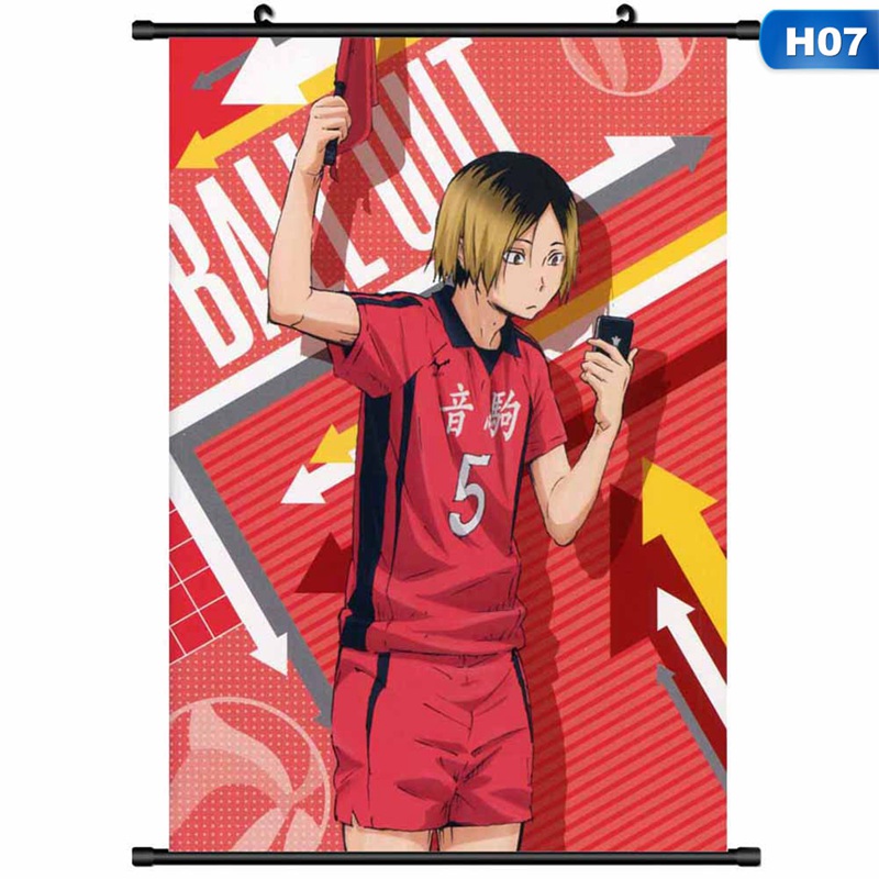 Anime!! High School Voleibol Pared Poster desplazamiento Decoración del hogar Cosplay 1033 