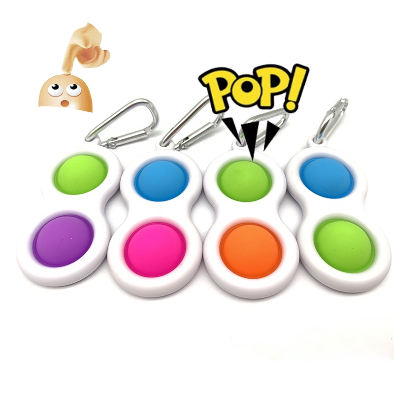 Forma de piña Push Pot Bubble Sensory Fidget Toys Ansiety Relieve Squeeze Toy 