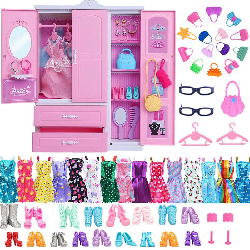 Barbie con muchos vestidos clearance