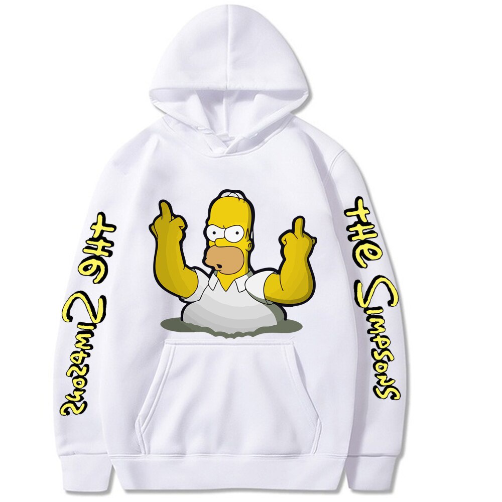 Sudadera Con Capucha De Dibujos Animados Simpson Sudaderas Para Hombres