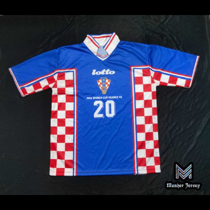 Croacia 1998 copa mundial de la Fifa francia 1998 Croasia personalizada de completa Shopee