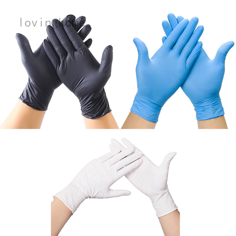 Cómodos guantes de nitrilo desechables de | Shopee