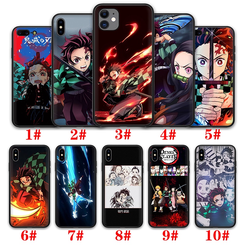 Iphone 12 11 Pro Max 12 Mini Soft Tpu Phone Case Casing Sxb3 Anime Demon Slayer Silicone Cover Shopee Chile