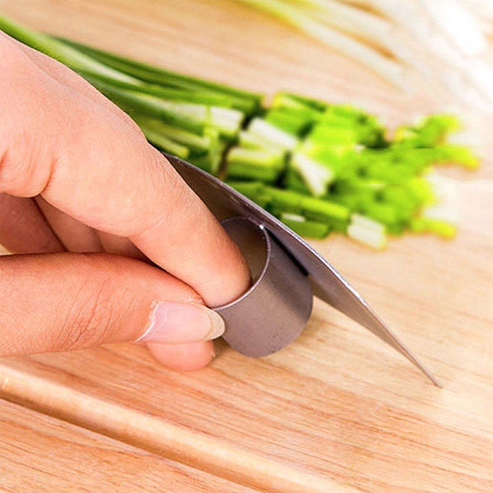 protector de dedos multiusos anticorte MARIJEE Utensilios de cocina protege los dedos de corte a mano para proteger tus dedos de cortar y otros daños en el corte de cuchillos de acero inoxidable 