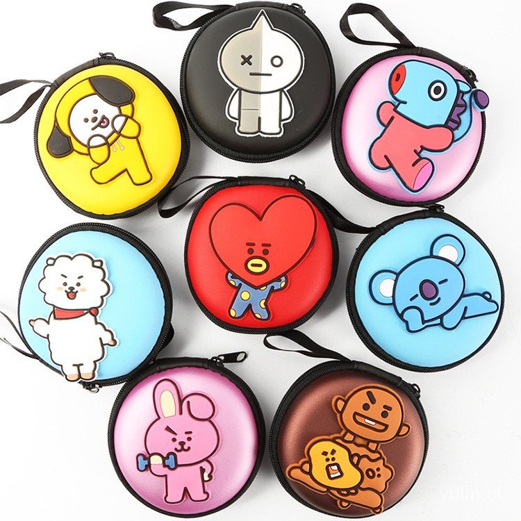 Capa De Fone De Ouvido De Desenho Kpop Bts Bt21 / Headsets / Capa Pu / Cabo  De Dados / Porta-MoedasAuricular bluetooth Audífonos inalámbricos | Shopee  Chile