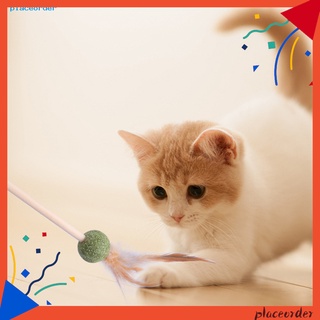 387 # Gato Teaser Borlas Diseño Palo Juguete Para Interior 