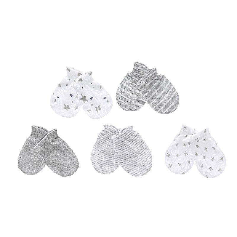 paquete de 10 unidades de algodón suave para bebé sombreros de bebé Kiddiezoom Manopla de algodón para bebés guantes para arañazos niños y niñas 