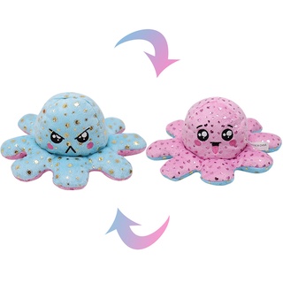 flip peluche pulpo lentejuelas muñeca de doble cara flip reversible suave  calamar niños lindo animal de dibujos animados juguete | Shopee Chile