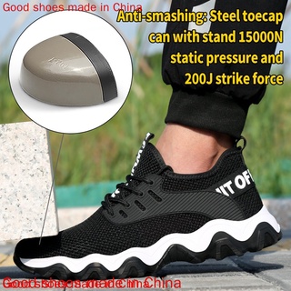 Zapatillas de Seguridad Zapatos de Seguridad,Trabajo con Puntera de Acero Transpirable Reflectante Botas de Seguridad 