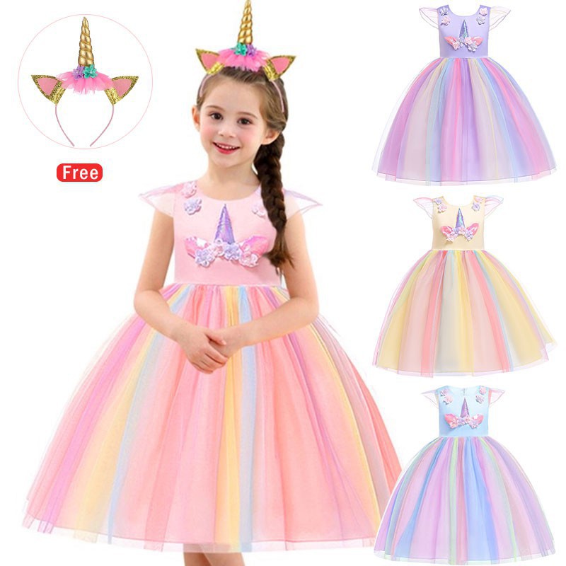 Vestido De Princesa De Unicornio De Navidad Novia Vestidos Tutú Fiesta  Halloween | Shopee Chile