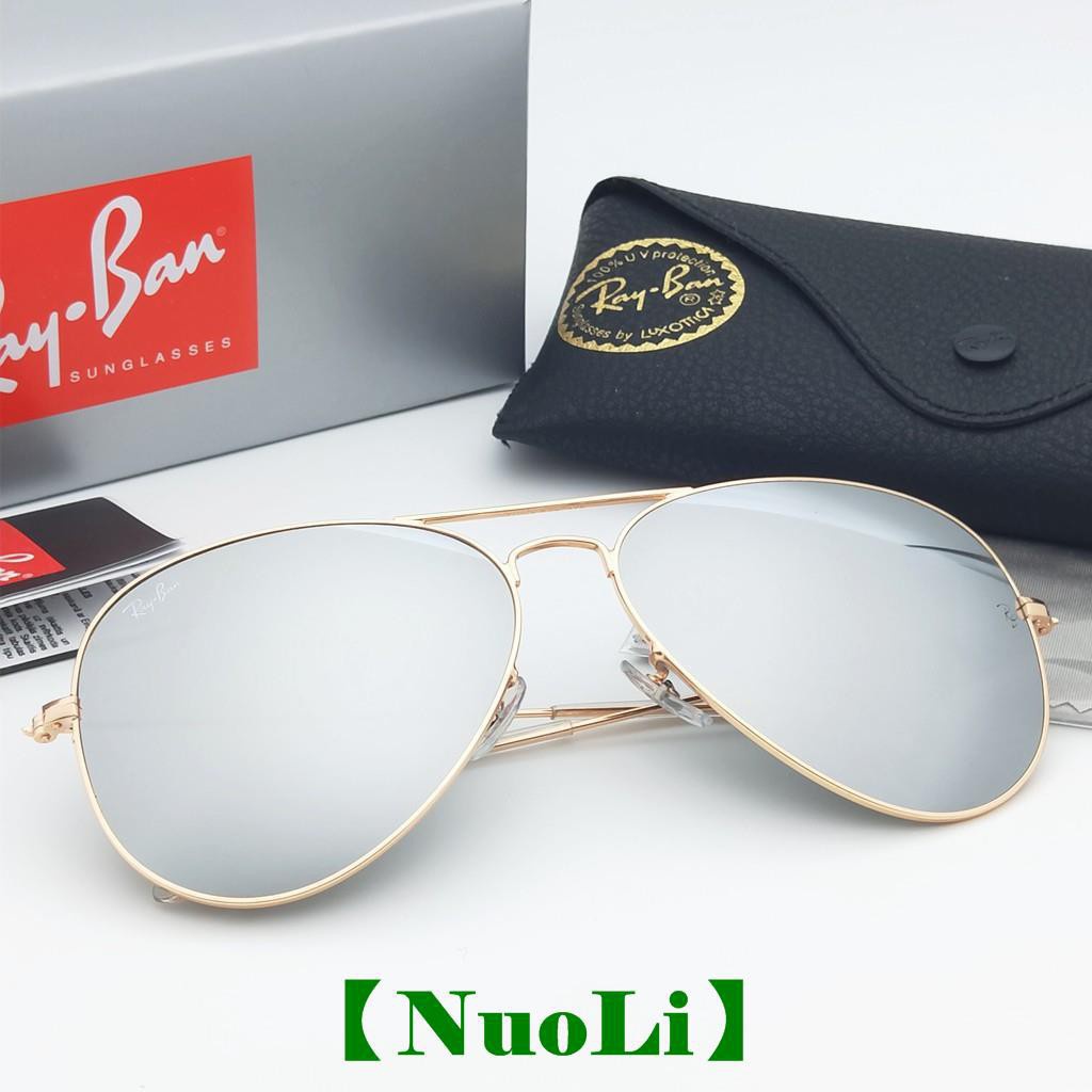 lentes ray ban plateados