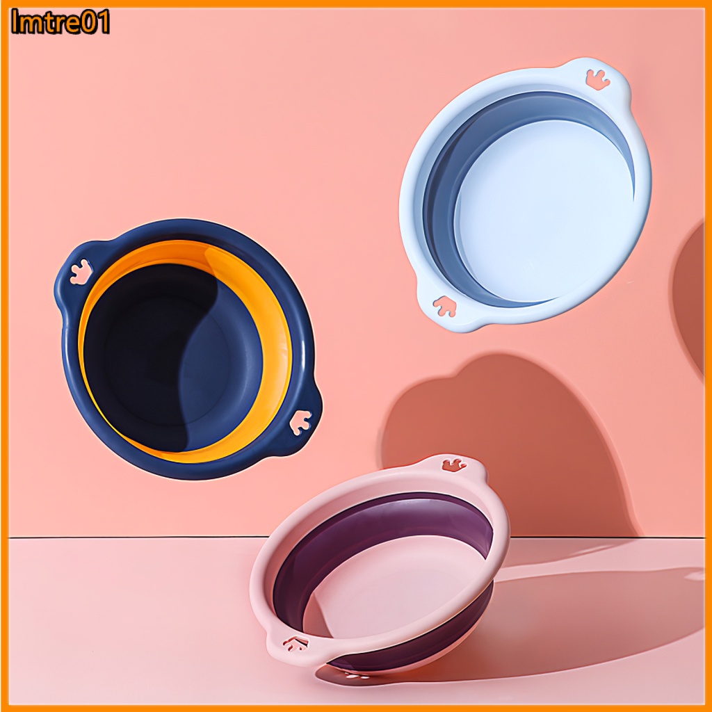 Lavabo Plegable Con Asas Lavabo De Viaje Con Agujeros Colgantes Portatil Lavabo Para Bebe Para Acampar En Casa Viajar Shopee Chile