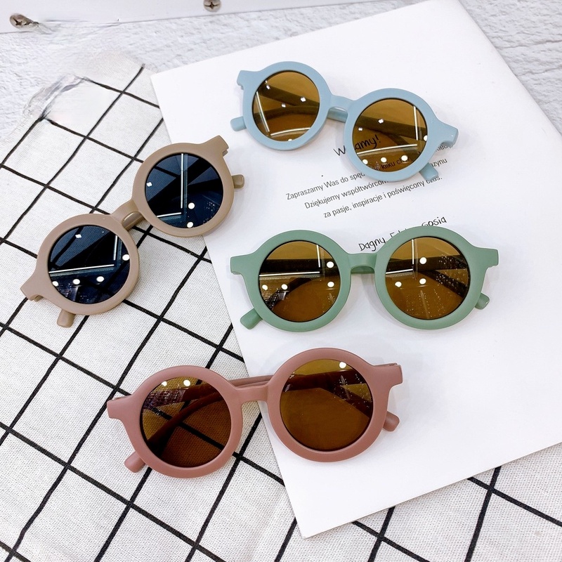 Gafas de sol redondas con protección UV coloridas gafas de sol para niños de 0 a 8T 