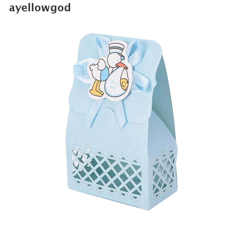 Ayellowgod Cute Baby Shower Candy Box Party Decoration Paper Baptism Kid Favors Gift Sweet Birthday Bag 12pcs Ayellowgod Shopee Chile