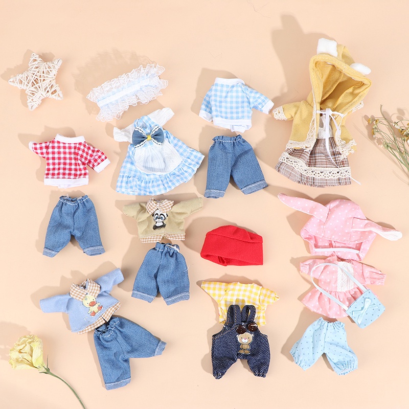 Details about   1:8 Dollhouse Mini Doll Clothes Skirt Suit Children DIY Dolls Dress Girls Gift