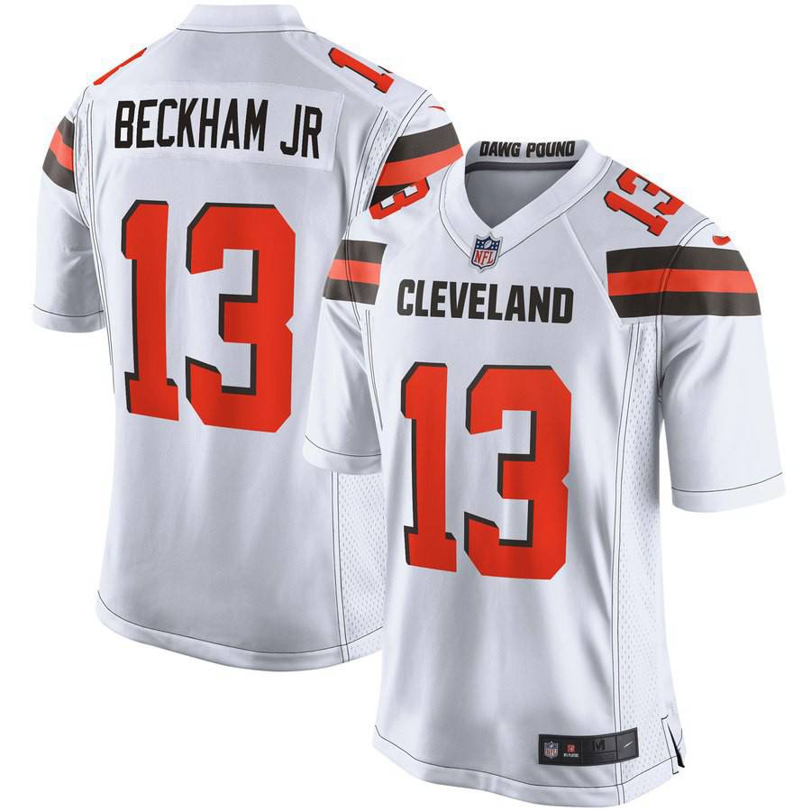 Jarrell Owens Cleveland Browns Nike Player-Issued #62 White Jersey from the  2019 NFL Season - Size 44