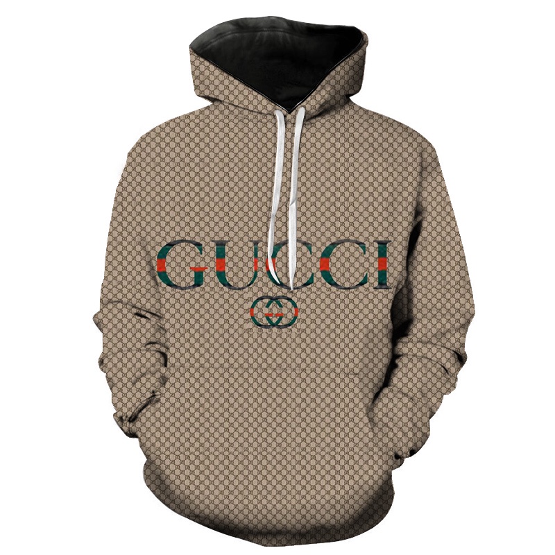 Nueva Marca De Moda Sudaderas Gucci Con Capucha Hombres Impreso 3D Jersey Casual Streetwear Abrigo Tops XS/3XL | Shopee Chile