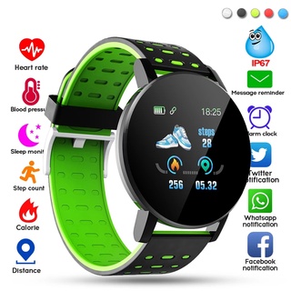 In Stock 119s Ip67 Waterproof Bluetooth Smart Watch Touch Screen Heart Rate Sleep Monitor Watches Fitness Tracker Smartwatch Women Men Wristwatch For Ios Android Pk 116plus Y68 D18 Zl02 Shopee Chile