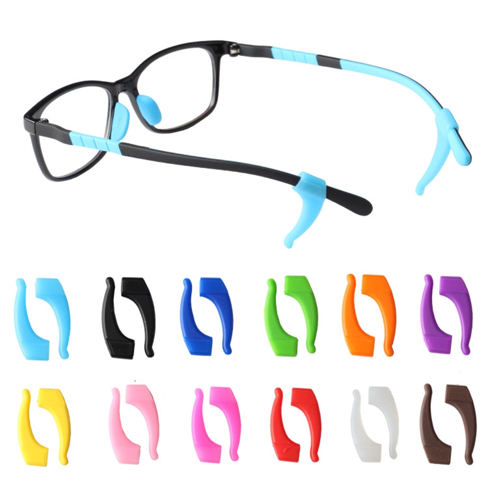 ulofpc Extremidades del templo gafas confort de silicona gafas de oreja ganchos anti-slip gafas de cuello puntas de la manga de sujeción elástico Comfort glasses almohadillas 