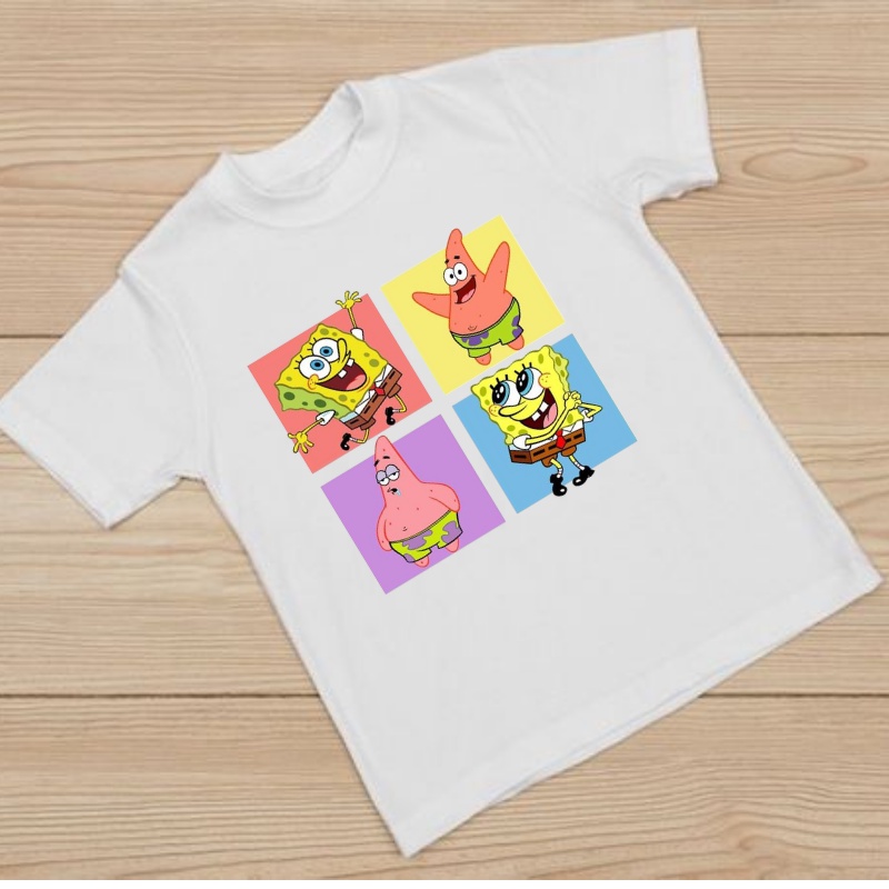 COTTON COMBED Bob esponja bob esponja ropa de niños algodón peinado polera  30s niñas niños unisex niños niñas niños niñas | Shopee Chile