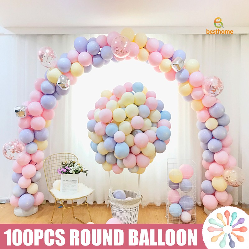 Bh Globos De Latex Pastel Redondo Color Caramelo Arco Iris Globos A Granel Para Ninos Fiesta De Cumpleanos Decoraciones Suministros Favores Shopee Chile