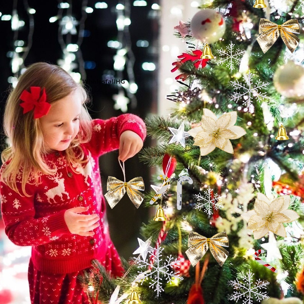 24 Flores de Poinsettia Artificiales con Purpurina de Navidad Flores de  Navidad de Decoración Adornos de Año Nuevo Árbol de Navidad Boda Oro Rosa  Flores Plantas y flores artificiales 