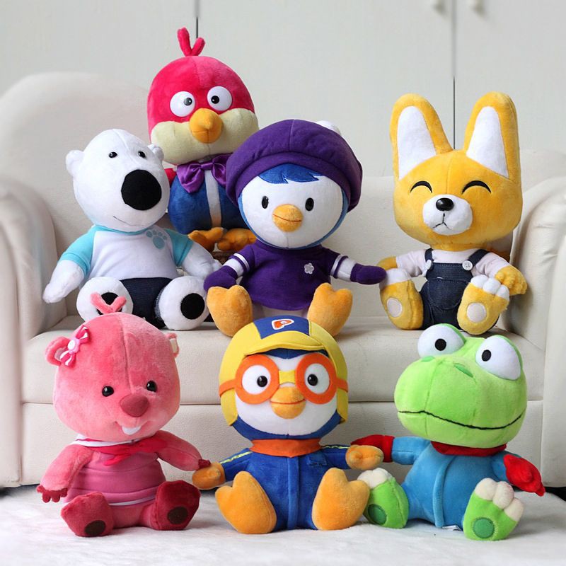 spot】Korean Cartoon Pororo Little Penguin Petty Eddy Crong Loopy Poby Plush  Toy Doll Pillow Toy | Shopee Chile