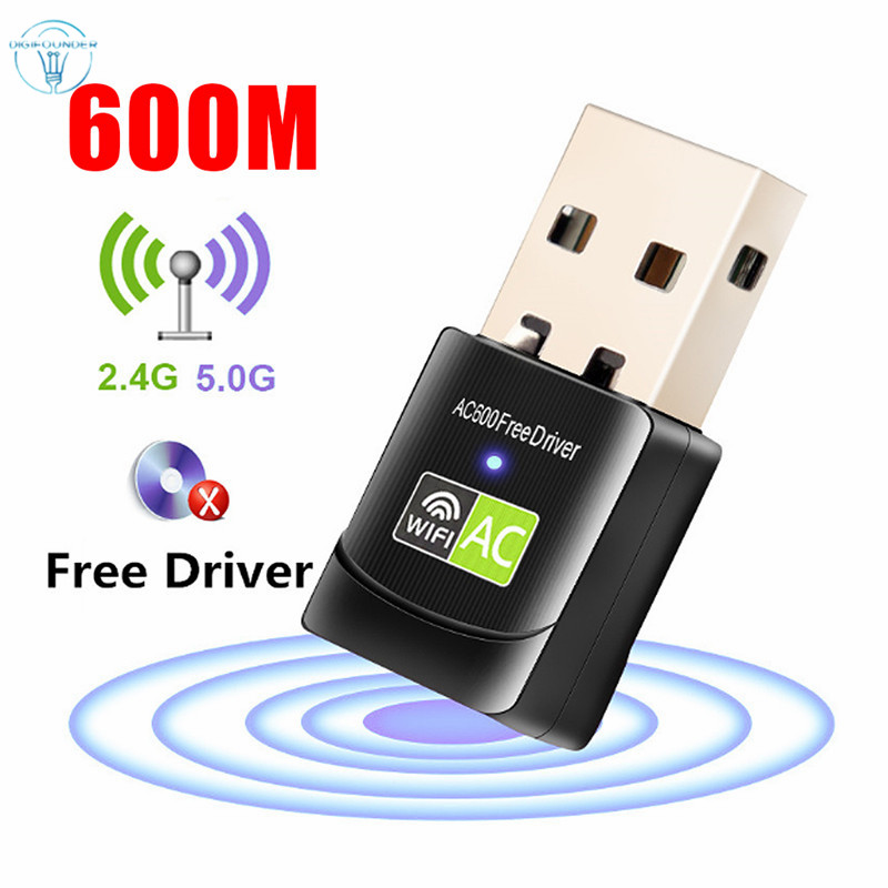 Adaptador Wifi Usb 600mbps Ethernet Tarjeta De Red Wifi 2 4g Receptor Para Pc De Escritorio Laptop Shopee Chile