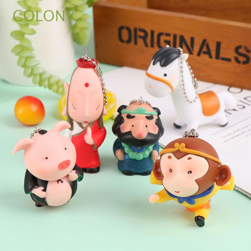 COLONY Gifts Journey To The West Keychain Cute Key Ring Anime Keychain  Creative White Horse Journey To The West Monkey king Doll Piggie Anime Toy  | Shopee Chile