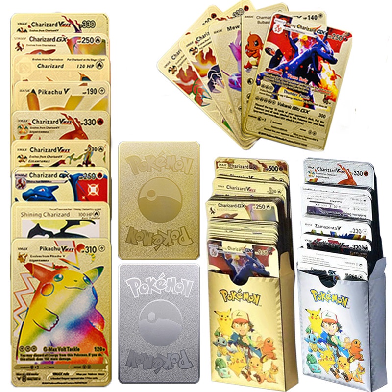 Suministro Limitado Coleccionista Raro Oro Brillante Púrpura Charizard VMAX Pokémon Gold Card
