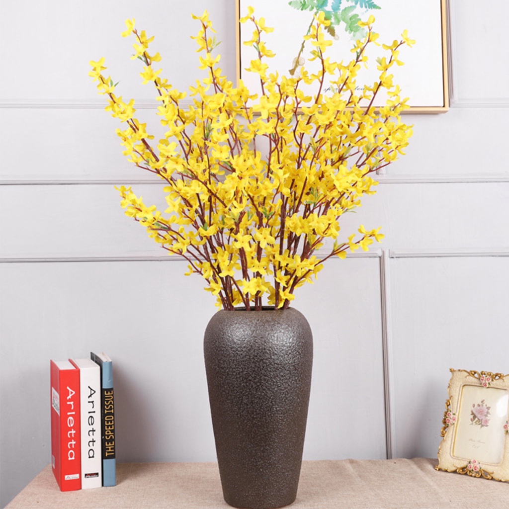 Decoración Floral Flores De Seda Adorno Amarillo Orquídeas Casa Simulación  Artificial 94cm Plástico Rama Invierno Jazmín | Shopee Chile