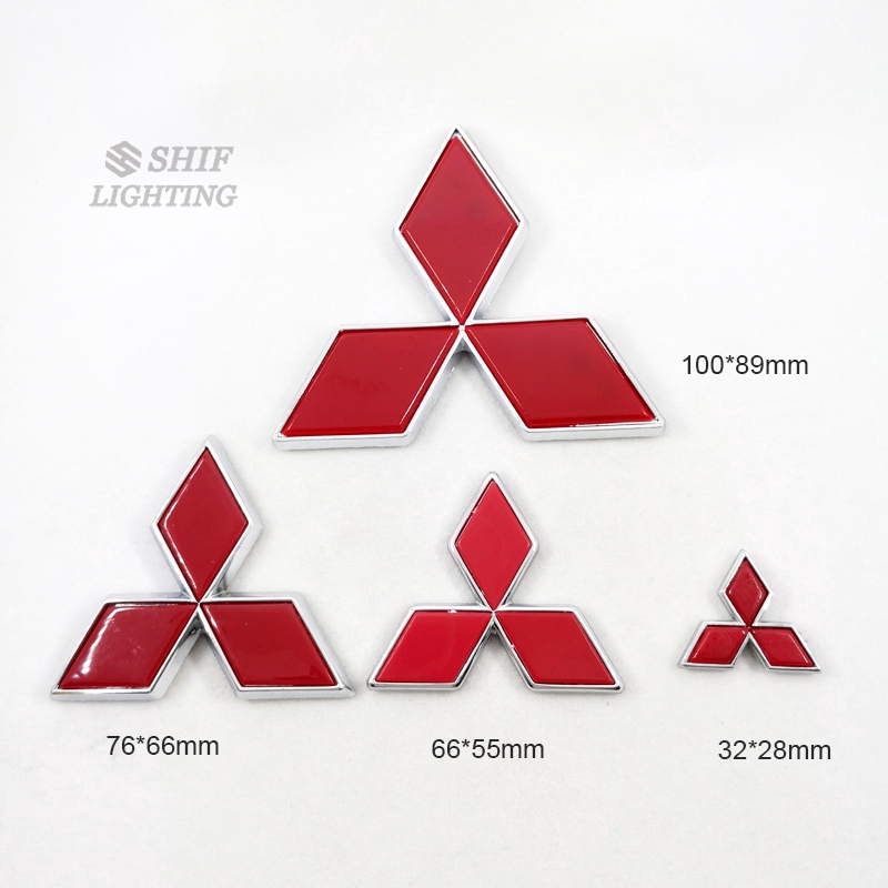 1 x ABS Mitsubishi Logo Coche Tapa Delantera Maletero Emblema Insignia  Sticker De Repuesto | Shopee Chile