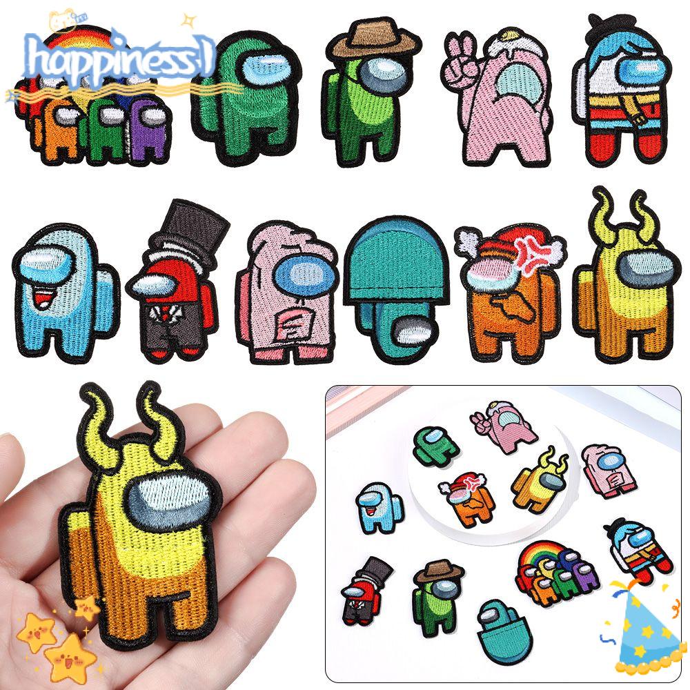 Felicidad Creativo Bordado Parches De Costura Ropa Accesorios Anime Figura  Pegatina DIY Plancha En Parche De Dibujos Animados Bordados Entre Nosotros  | Shopee Chile