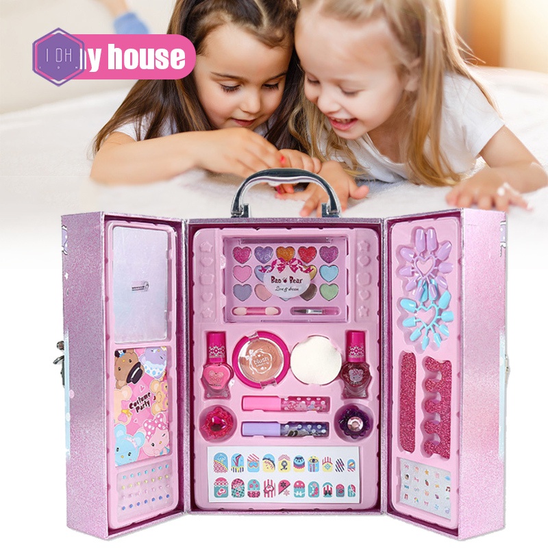 caja de maquillaje profesional, conjunto de maquillaje para niños niña-  prueba de seguridad - no tóxico, juego de maquillaje de juguete para niñas,  juego de maquillaje para niños, palillo para niños niña,