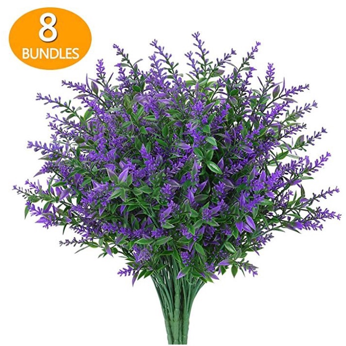 Simulación De Plantas Verdes Artificiales Flores Lavanda Decoración De Boda  Del Hogar Al Aire Libre Balcón | Shopee Chile