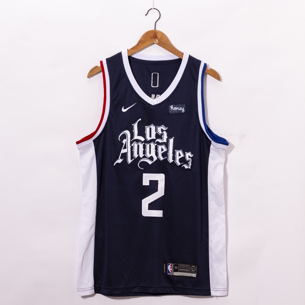 NBA_ Jersey Los Angeles Clippers''Men Kawhi Leonard Paul George Lou  Williams Montrezl Harrell Blue Custom Jersey 